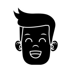 Cute boy cartoon icon vector illustration graphic design