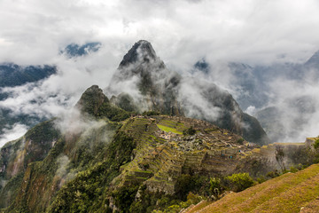 Machu Picchu in Fog