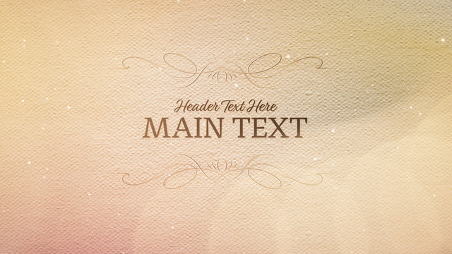 Fancy Paper Style Title