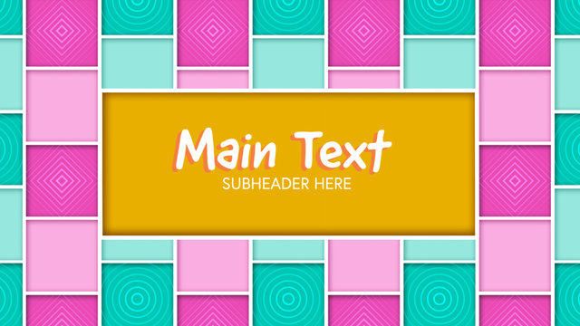 Patterned Square Title
