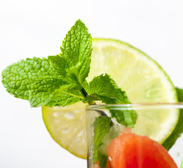 cocktail with lime