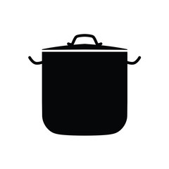 cooking pot icon- vector illustration