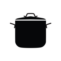 cooking pot icon- vector illustration