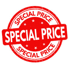 Special price sign or stamp