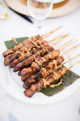Wedding appetizers barbeque