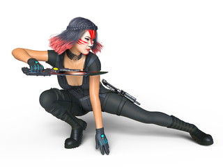 Obraz premium 女性戦士