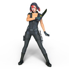 Fototapeta premium 女性戦士