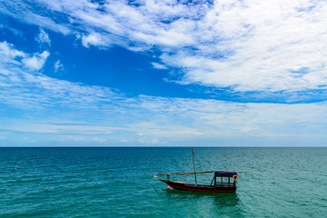Fototapeta premium Dhow in Zanzibar, Tanzania.