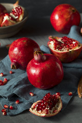 Raw Red Organic Pomegranates