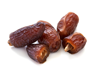 Fresh dates over white Background