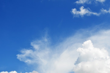 Naklejka na ściany i meble sky and sun with clouds