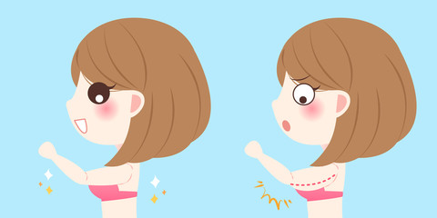 woman with bingo wings