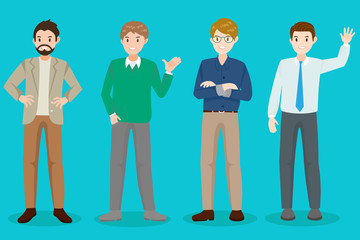 cartoon business man