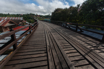 Fototapeta na wymiar Mon Bridge, Sangkhlaburi