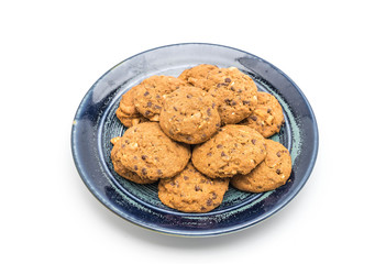 chocolate chips and cashew nut cookies