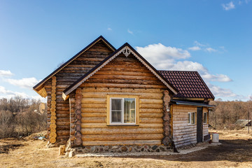 Fototapeta na wymiar typical wooden house
