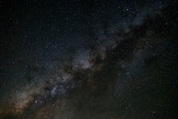 milky way galaxy, Long exposure photograph, with grain.