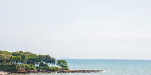 Sea beach island of Pattaya, Chonburi, Thailand.
