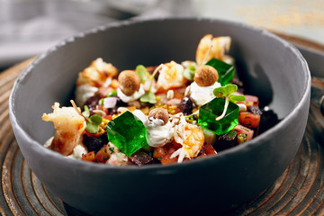 Menu of luxury restaurant