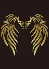 トライバル　天使の羽　翼