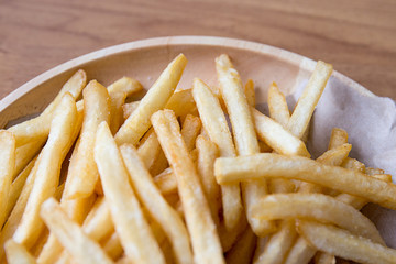 Fresh Potatoes Tasty french fries with ketchup fast food products