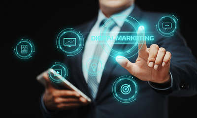 Digital Marketing Content Planning Advertising Strategy concept