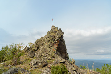 Fototapeta premium Top of mountain Kachkanar. The Urals. Russia