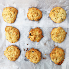 homemade cookies on white paper