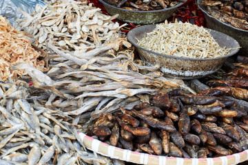 Grocery market and spices of Nepal
