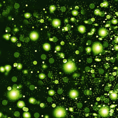 Falling snowflakes. New Year. Abstract bokeh background with blur style.