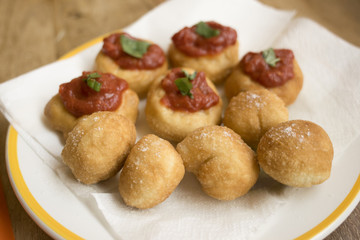 deep-fried startes typical of Sicily