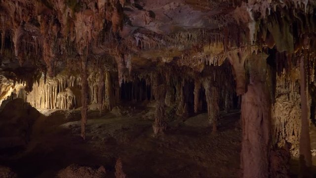 Stalactites and Stalagmites in Lehman Caves at Great Basin National Park, Nevada