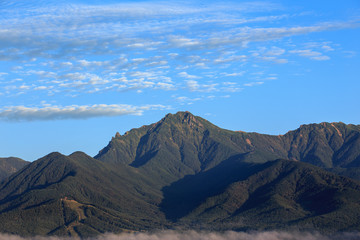 平沢峠から朝の八ヶ岳