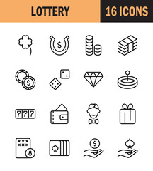 Casino icon set