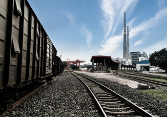 Train at the cargo terminal