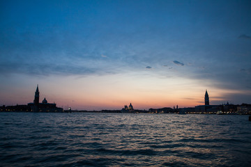 Twilight in Venice, Italy
