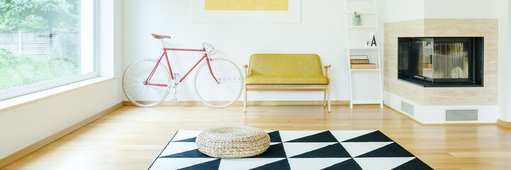 Simple room with bike