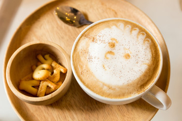 Coffee with snack bread