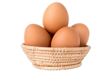 Eggs in a basket
