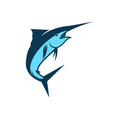 marlin fish vector