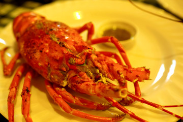 Lobster on a plate