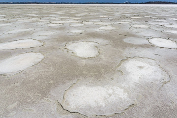 Dried salt lake