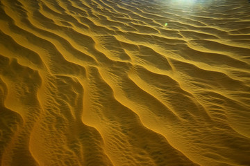 Sand mountains in the desert