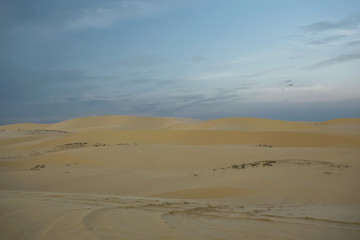Sand mountains in the desert