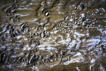 soil corrosion cracks on the ground