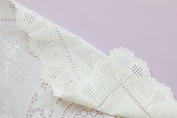 white lace background