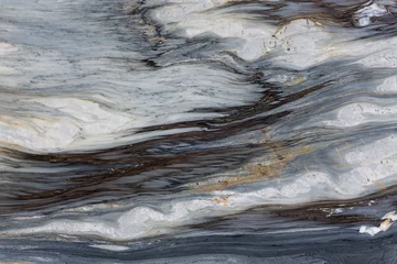 Rolgordijnen Warm colored natural marble panel texture. © Dmytro Synelnychenko