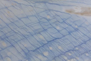 Kissenbezug Blue close up granite texture pattern surface abstract background. © Dmytro Synelnychenko