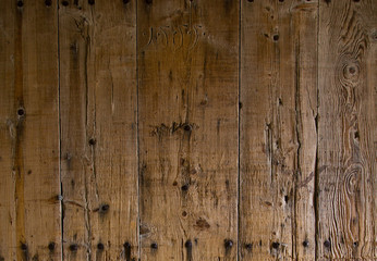 Fototapeta premium Braune Holzbretter senkrecht