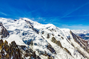 Fototapeta na wymiar Mont Blanc Massif In The French Alps